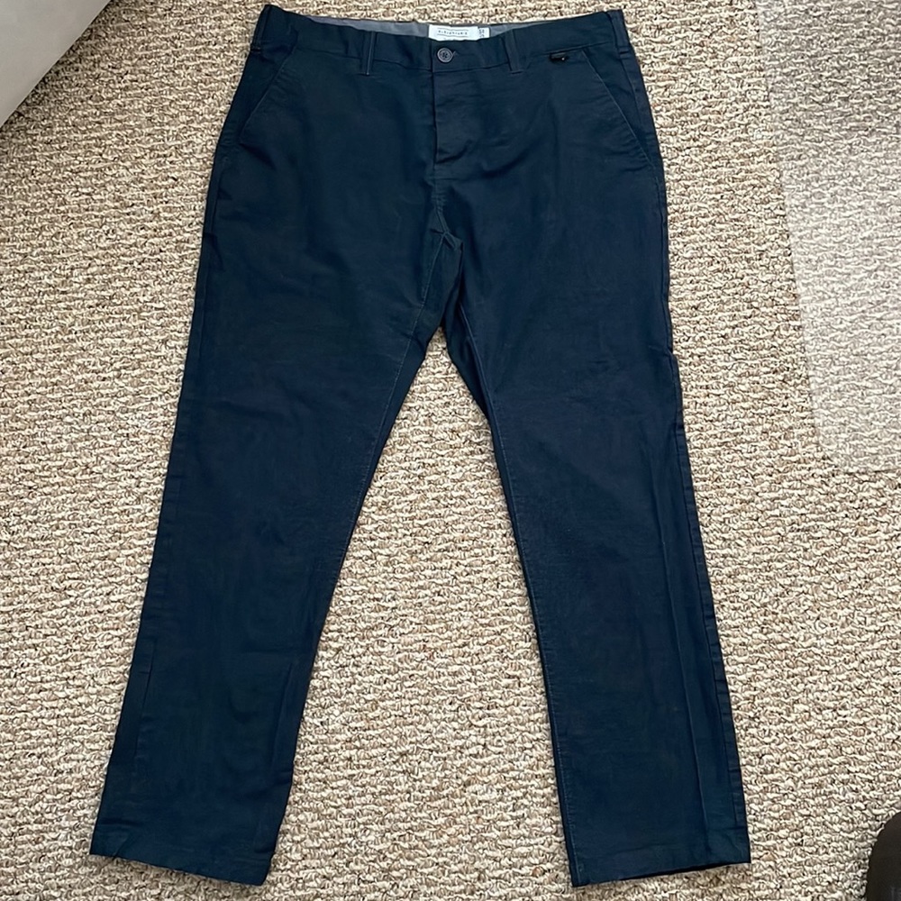 Men navy blue slacks